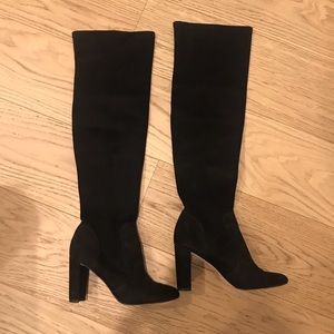 Ann Taylor black knee high boots size 7